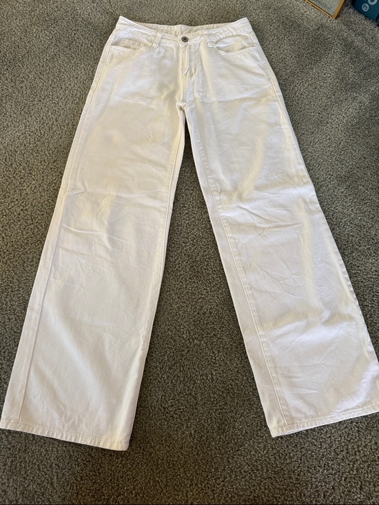 Brandy Melville Denim - Brandy Melville white wide leg jeans